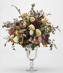 Dried Flower Bouquet in Glass Vase
